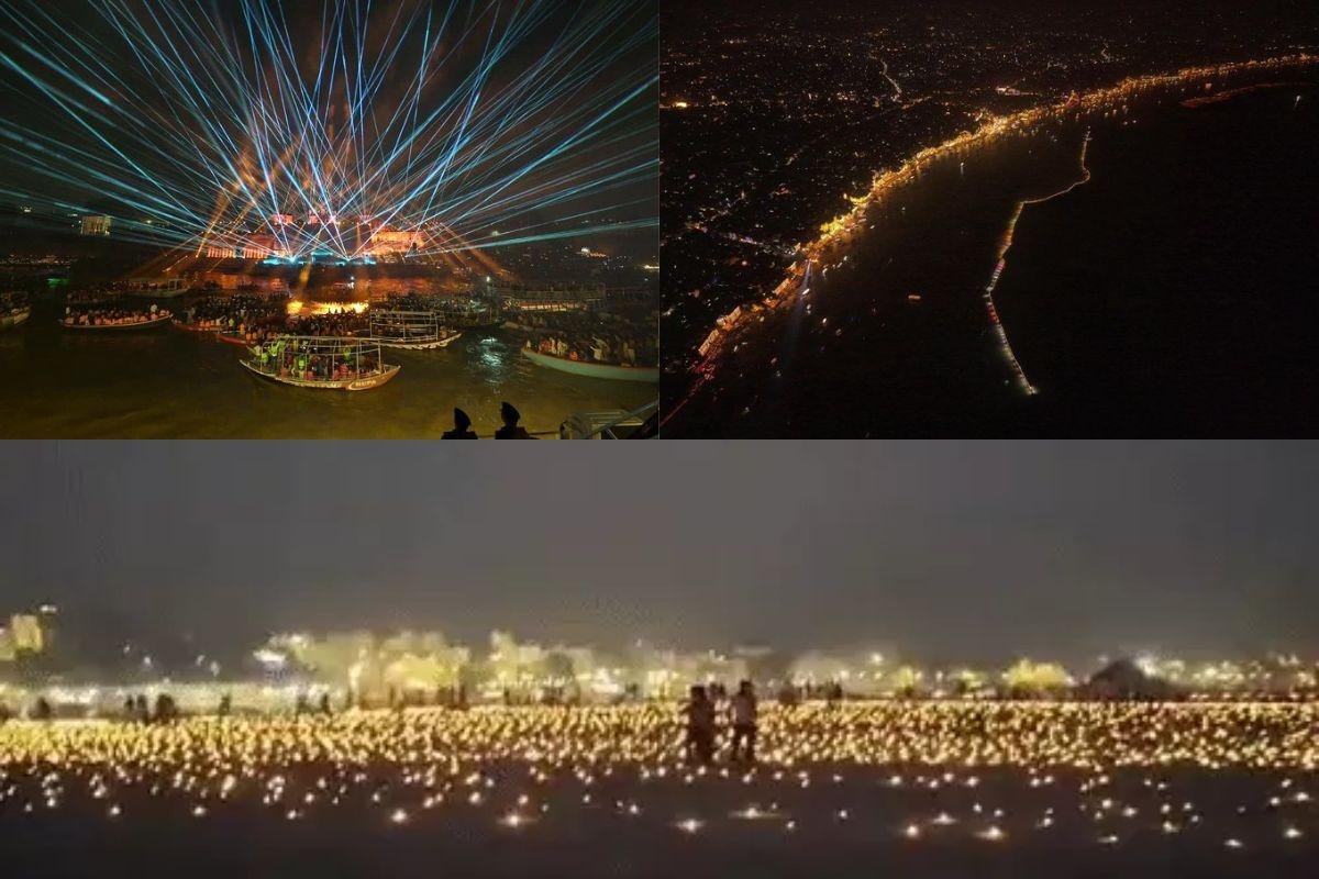 Dev Deepavali: దీపాల వెలుగులు.. బాణాసంచా మెరుపులు.. కార్తీక పూర్ణిమకు జిగేలు మన్న కాశీ